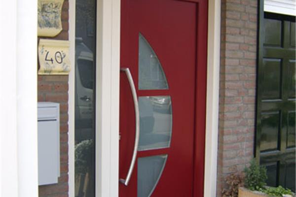 Voordeur met vast bovenlicht en zijlicht